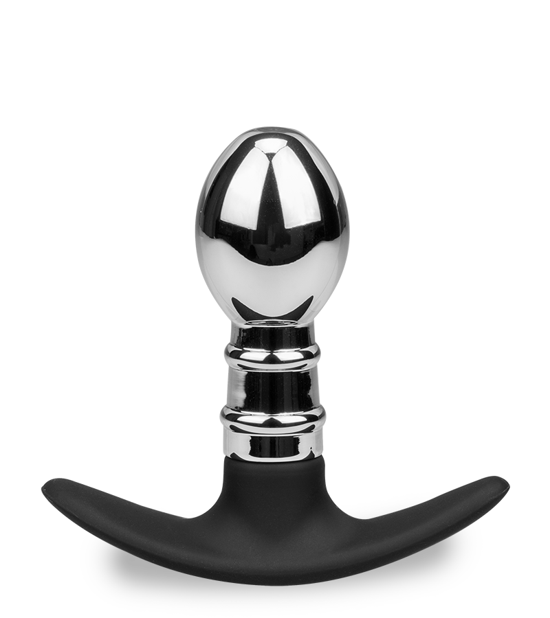 Analplug aus Stahl und Silikon Smash