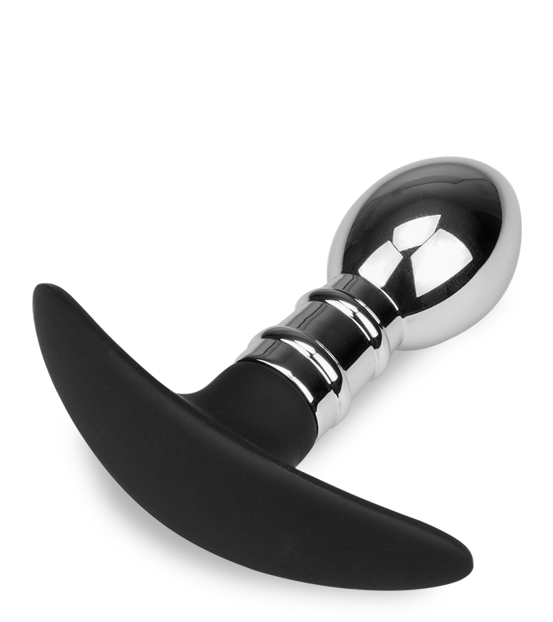 Analplug aus Stahl und Silikon Smash