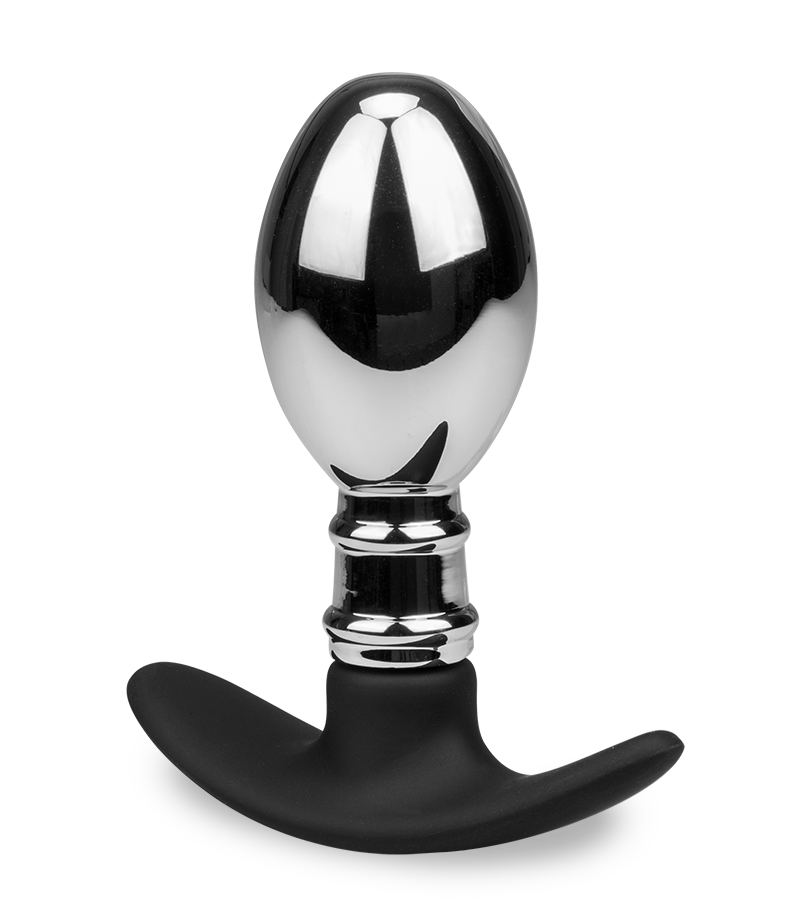 Analplug aus Stahl und Silikon Smash