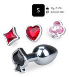 Analplug mit 4 austauschbaren Schmucksteinen Symbols