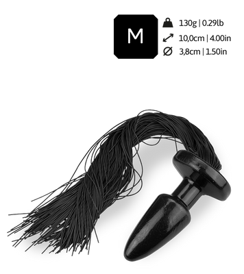 Analplug mit Riemen aus Silikon