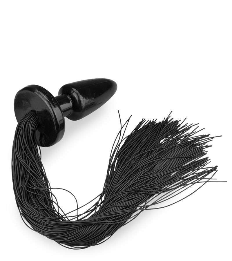 Analplug mit Riemen aus Silikon