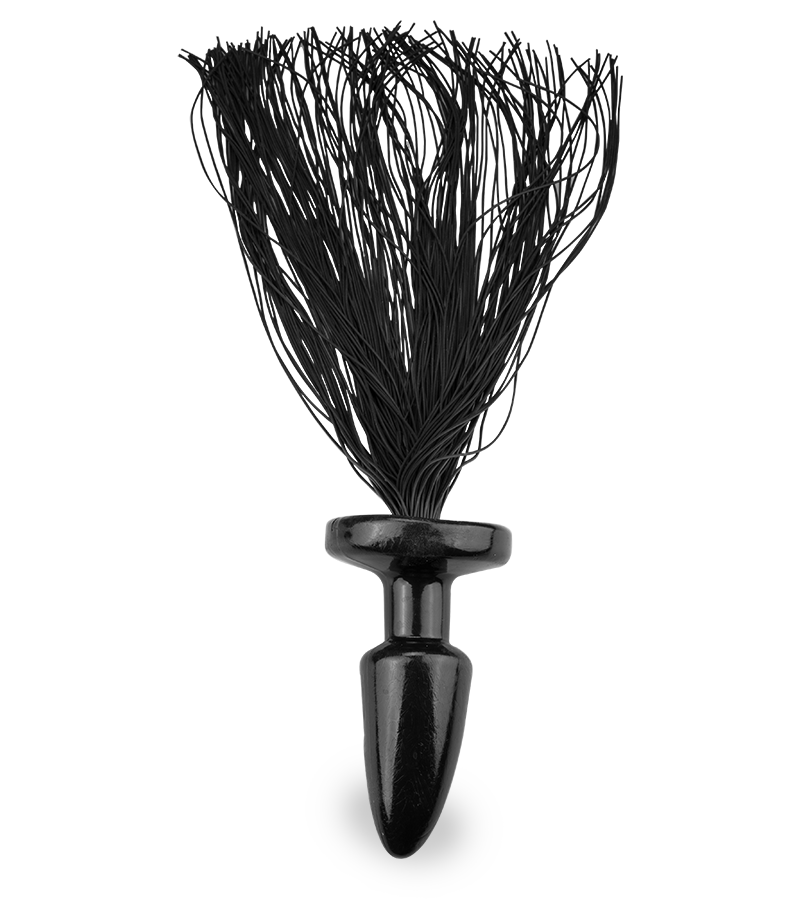 Analplug mit Riemen aus Silikon