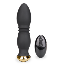 Laden Sie das Bild in den Galerie-Viewer, Analplug mit Stoßfunktion, Vibration und Cockringen Luck