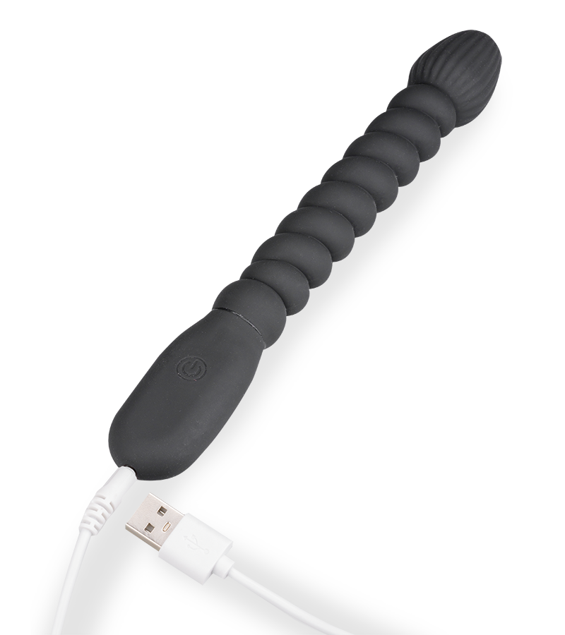 Analplug mit Vibration und Kugelschaft Adventurer