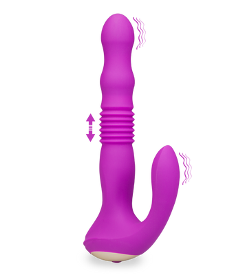 Analplug mit Vibration und Stoßfunktion Finn