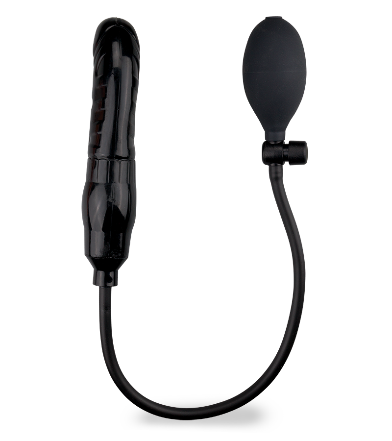 Aufblasbarer Analdildo mit Handpumpe