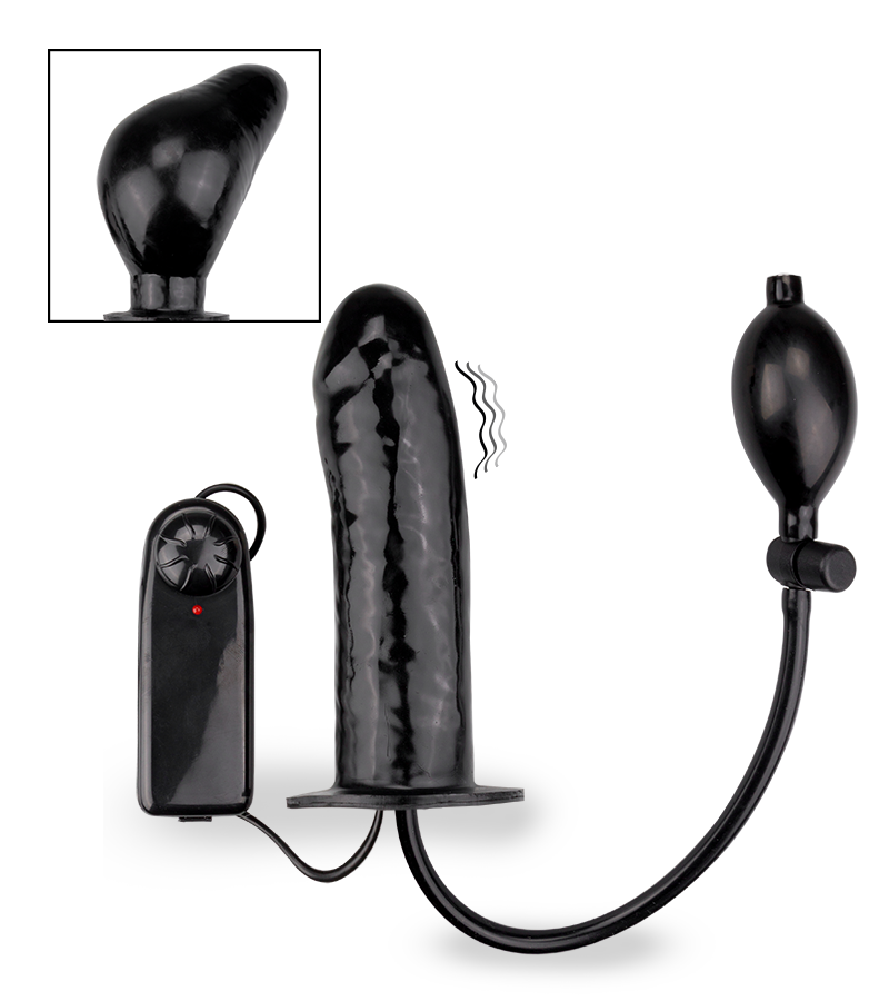 Aufblasbarer Dildo-Vibrator