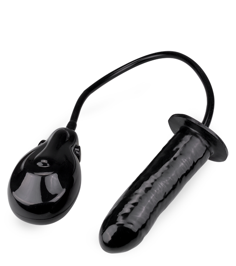Aufblasbarer Dildo-Vibrator mit automatischer Pumpe