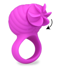 Laden Sie das Bild in den Galerie-Viewer, Aufladbarer Silikon-Penisring mit rotierenden Lamellen