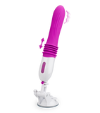 Automatischer Stoßdildo mit Vibration und Saugfuß