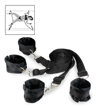 Laden Sie das Bild in den Galerie-Viewer, BDSM-Bettfesseln