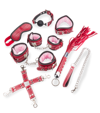 Laden Sie das Bild in den Galerie-Viewer, BDSM-Einsteiger-Set aus Kunstleder und Kunstfell