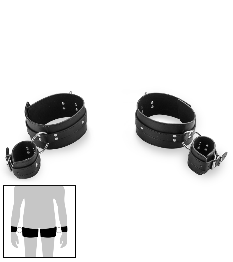 BDSM-Fesseln für Oberschenkel und Handgelenke