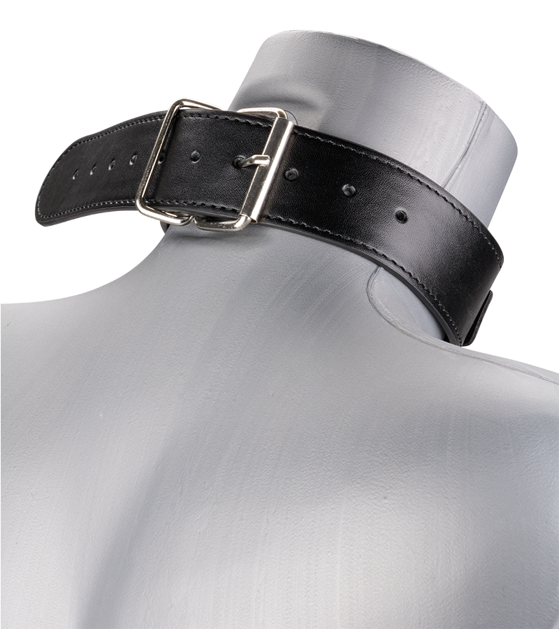 BDSM-Halsband mit O-Ring und Kette