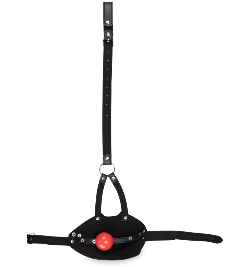 BDSM-Mundknebel aus Leder