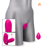 Beheizbarer Butterfly mit Innendildo und Funkfernbedienung