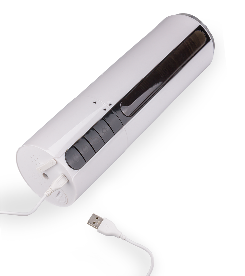 Beheizbarer Saug-Masturbator mit Audiofunktion