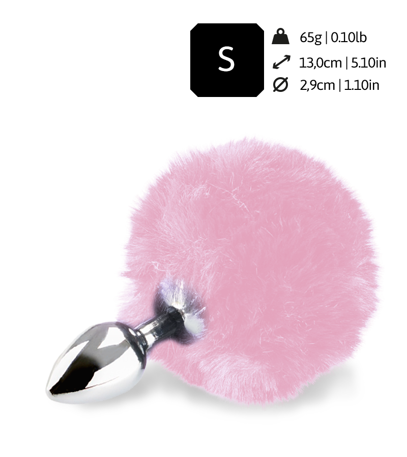 Bunny Tail Rosebud-Analplug