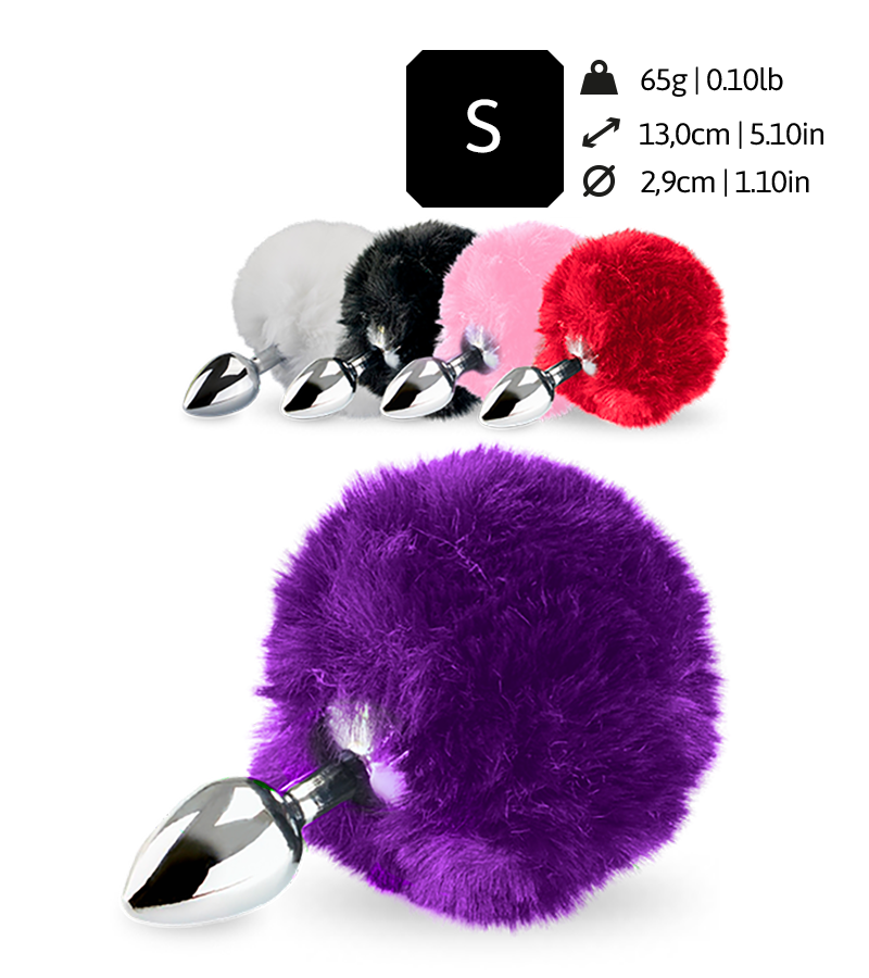 Bunny Tail Rosebud-Analplug