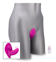 Laden Sie das Bild in den Galerie-Viewer, Butterfly-Vibrator in Muschelform mit Innendildo