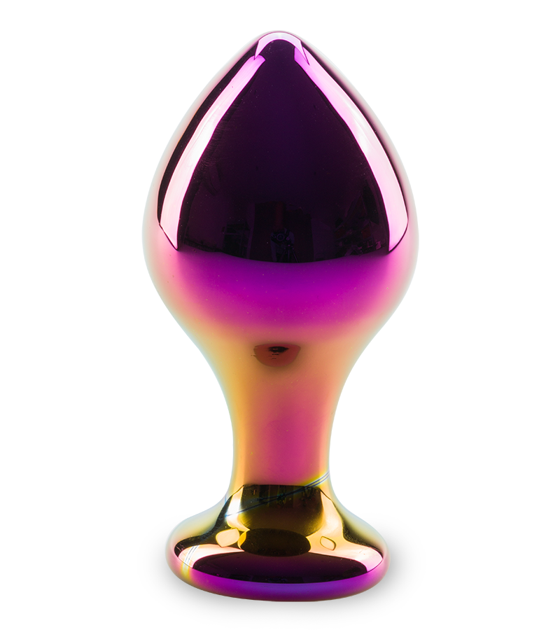 Buttplug aus Glas Chrome