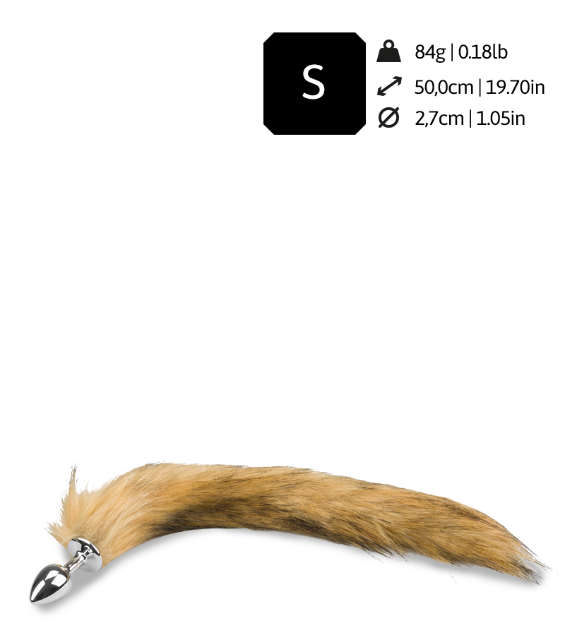 Buttplug mit Fuchsschwanz aus Kunstfell