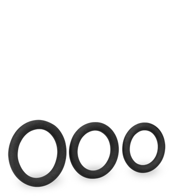 Cockring-Set aus medizinischem Silikon 3-teilig Zoom