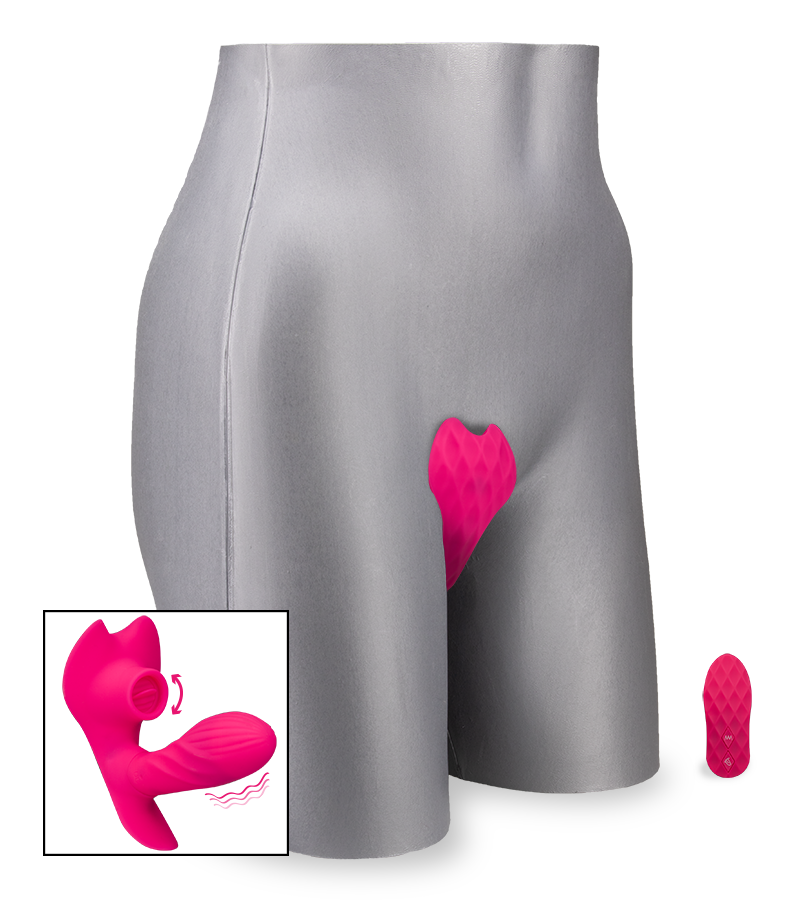 Cunnilingus-Sextoy mit Heizdildo