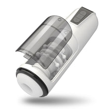 Laden Sie das Bild in den Galerie-Viewer, White Vibe – Automatischer, wasserdichter Stretch-Masturbator mit 7 Vibrationsmodi für Männer