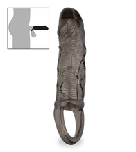 Laden Sie das Bild in den Galerie-Viewer, Dehnbare Penishülle mit Hodenring