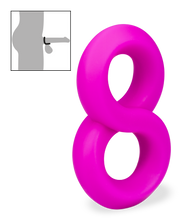 Laden Sie das Bild in den Galerie-Viewer, Doppel-Cockring aus medizinischem Silikon Julo