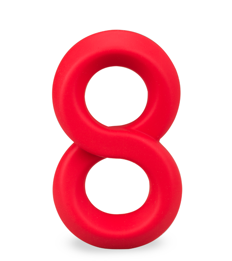 Doppel-Cockring aus medizinischem Silikon Julo