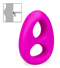 Laden Sie das Bild in den Galerie-Viewer, Doppel-Cockring aus medizinischem Silikon Noot