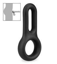 Laden Sie das Bild in den Galerie-Viewer, Doppel-Cockring aus medizinischem Silikon Vaster