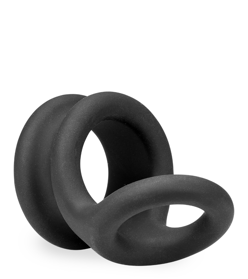 Doppel-Cockring für Penis und Hoden Plop