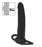 Doppeldildo mit Penis- und Hodenring