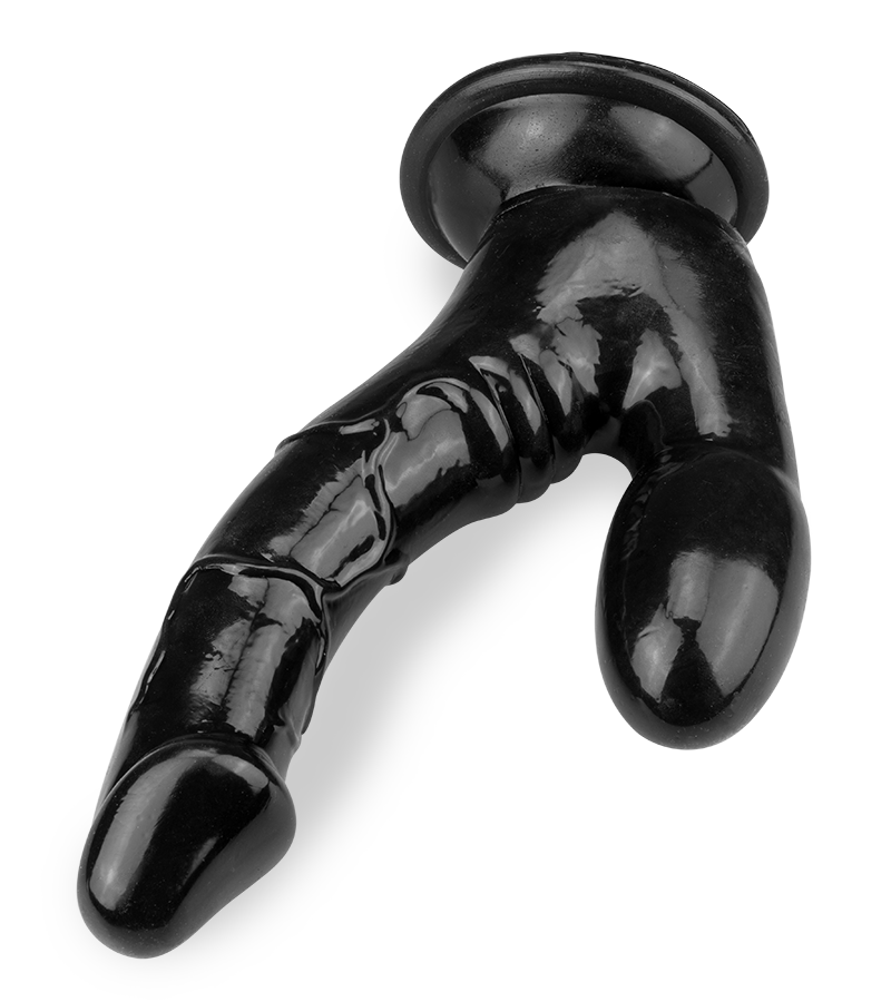 Doppeldildo mit Saugfuß Stallion