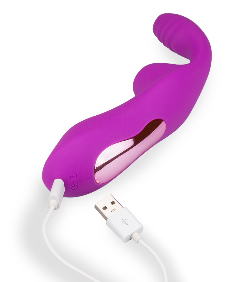 Druckwellenstimulator mit Innendildo Diva