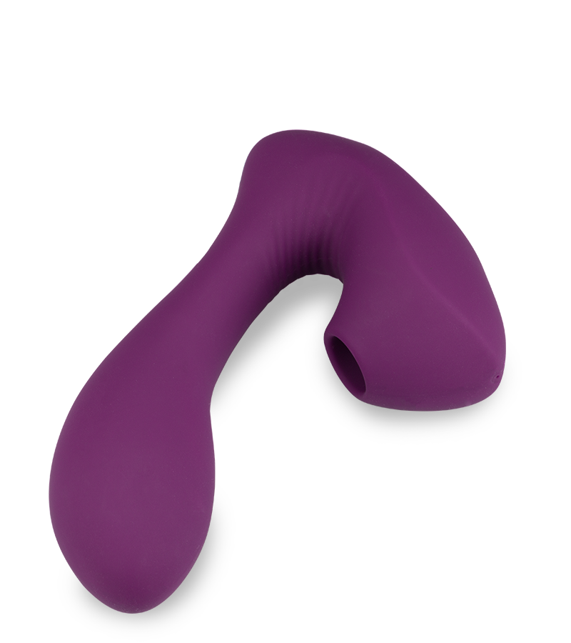 Druckwellenstimulator mit Innendildo Fame