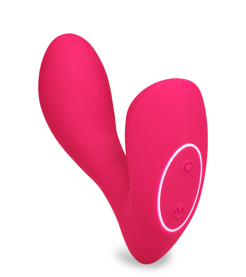 Druckwellenstimulator mit Innendildo Fame