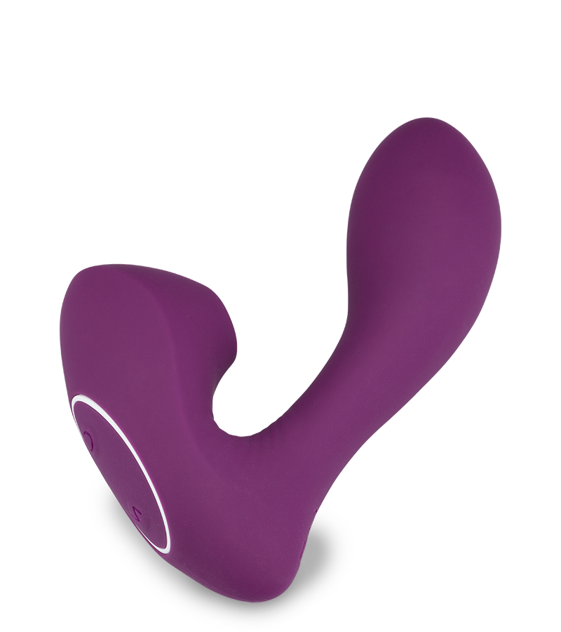 Druckwellenstimulator mit Innendildo Fame