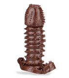 Dunkle genoppte Penishülle