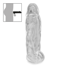 Laden Sie das Bild in den Galerie-Viewer, Durchsichtige Penishülle mit Hodenring
