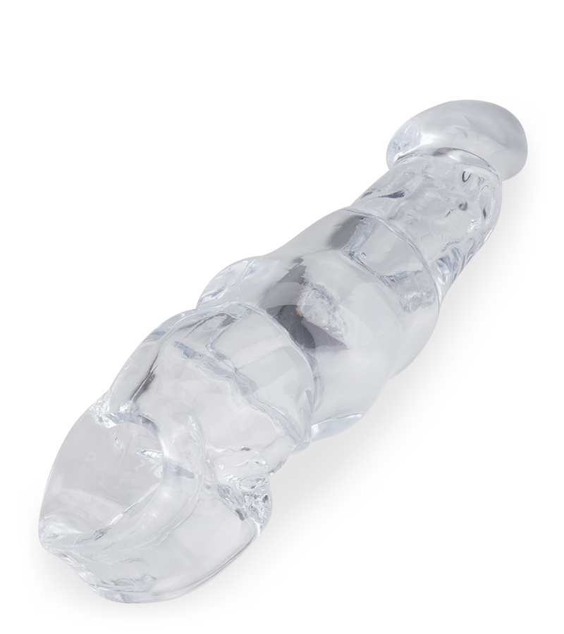 Durchsichtige Penishülle mit Hodenring Gordon