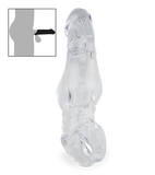 Durchsichtige Penishülle mit Hodenring Gordon