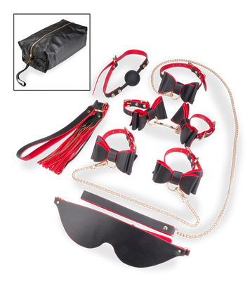 Edles BDSM-Set 7-teilig mit Aufbewahrungstasche