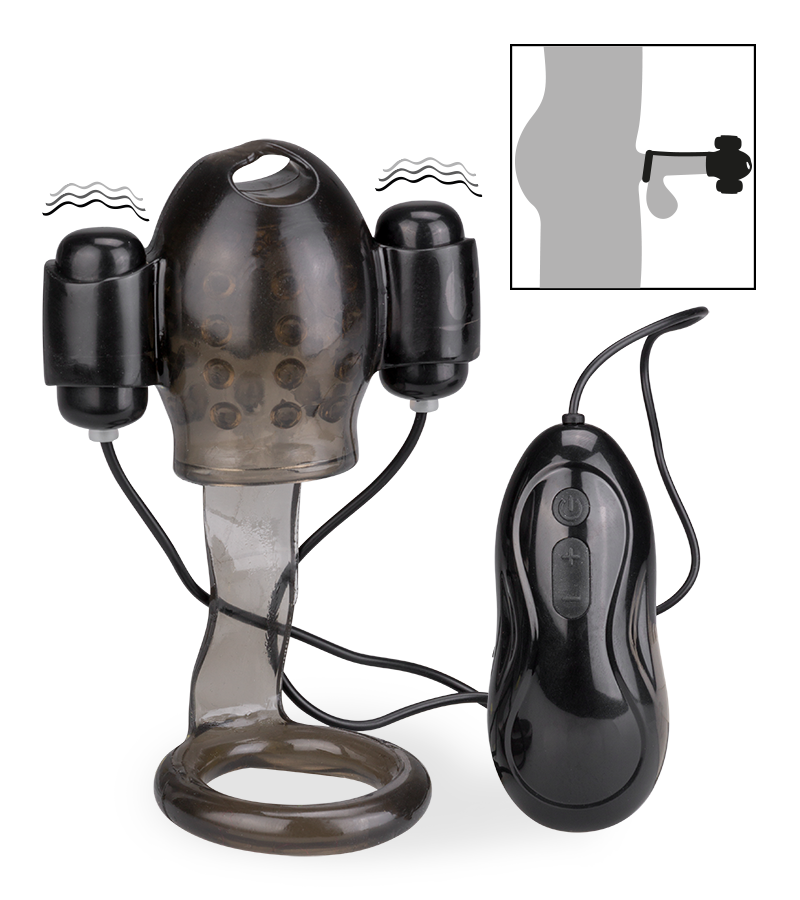 Eichelvibrator mit Cockring Lio