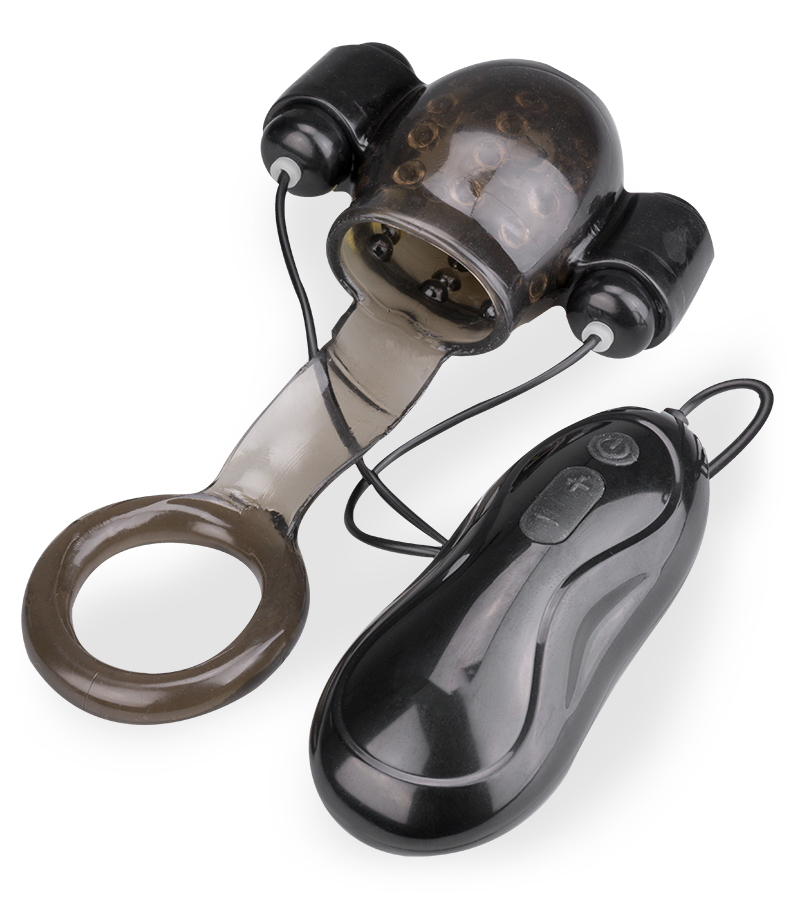 Eichelvibrator mit Cockring Lio