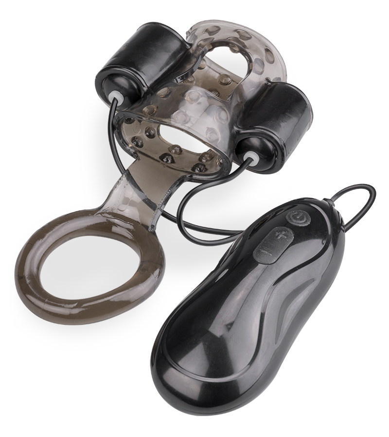 Eichelvibrator mit Cockring Tio